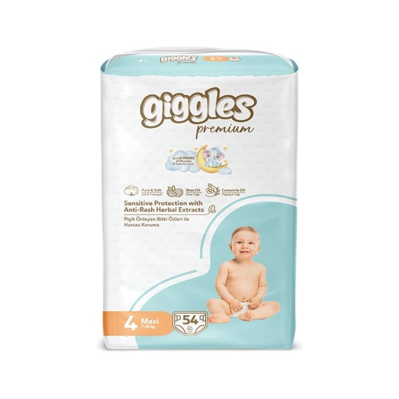 Giggles Nappies Size 4 Maxi Pack 54’s