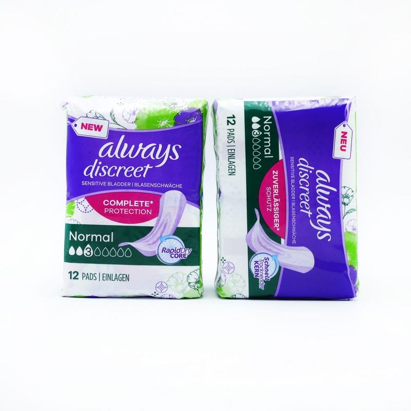 Always Discreet Incontinence Pads Normal - 12