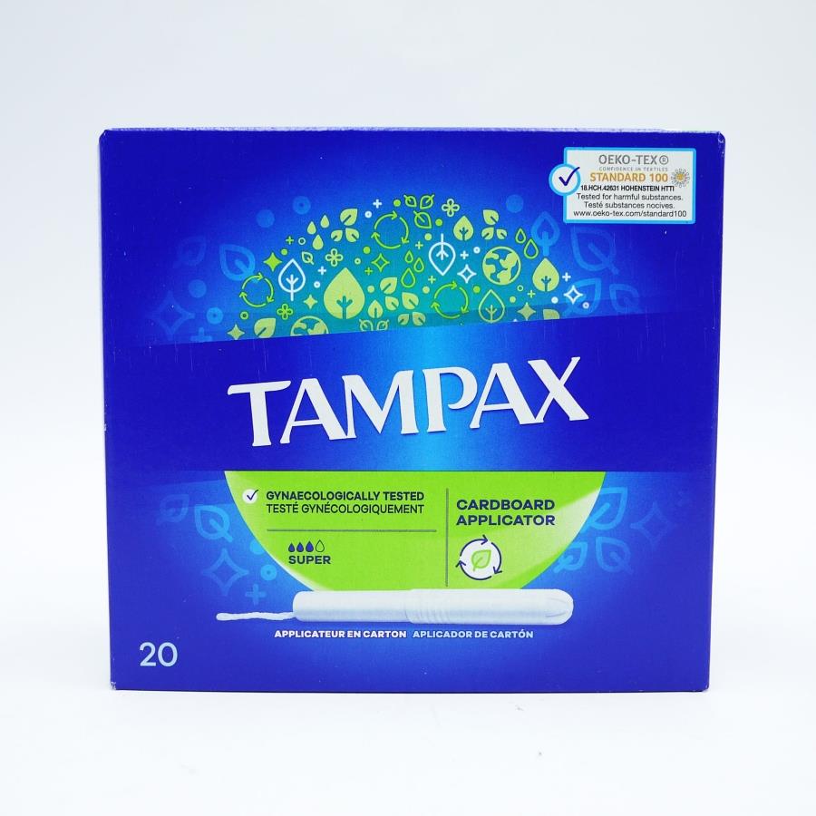 Tampax Super Applicator Tampons 20's