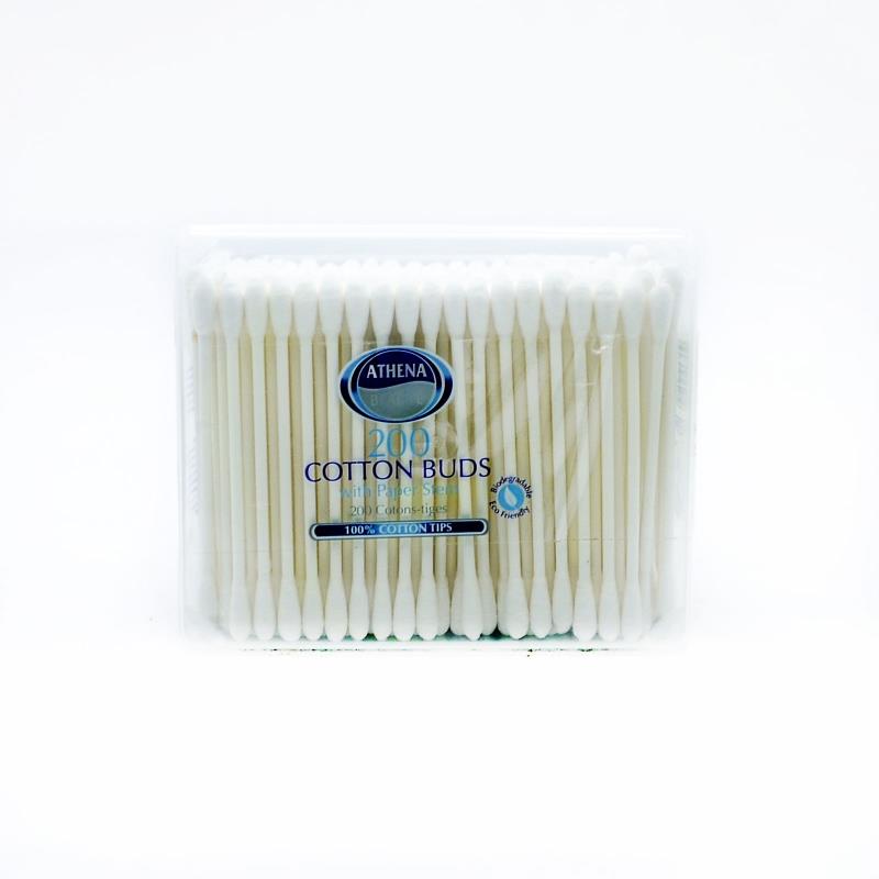 athena cotton buds, ear cleaning, hygiene, wiping, make up, disposable 