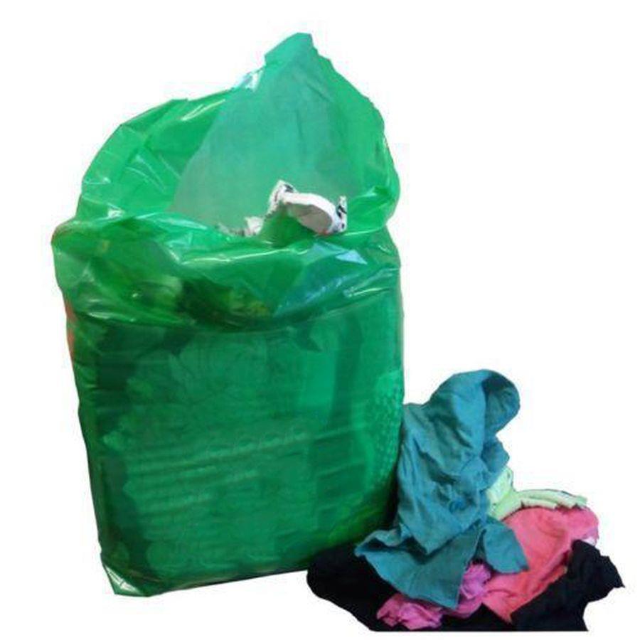 T-Shirt Type Rags Bagged - Green - 10kg
