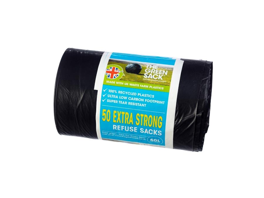GR0760 Extra Strong Refuse Sacks On A Roll 60ltr