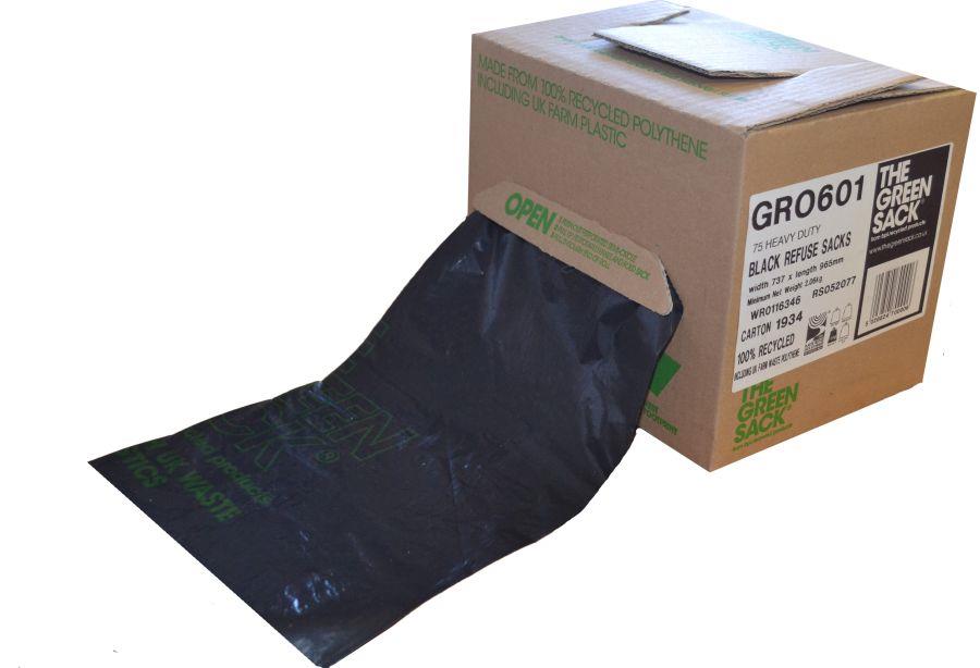 Black Medium Duty Cube Sacks