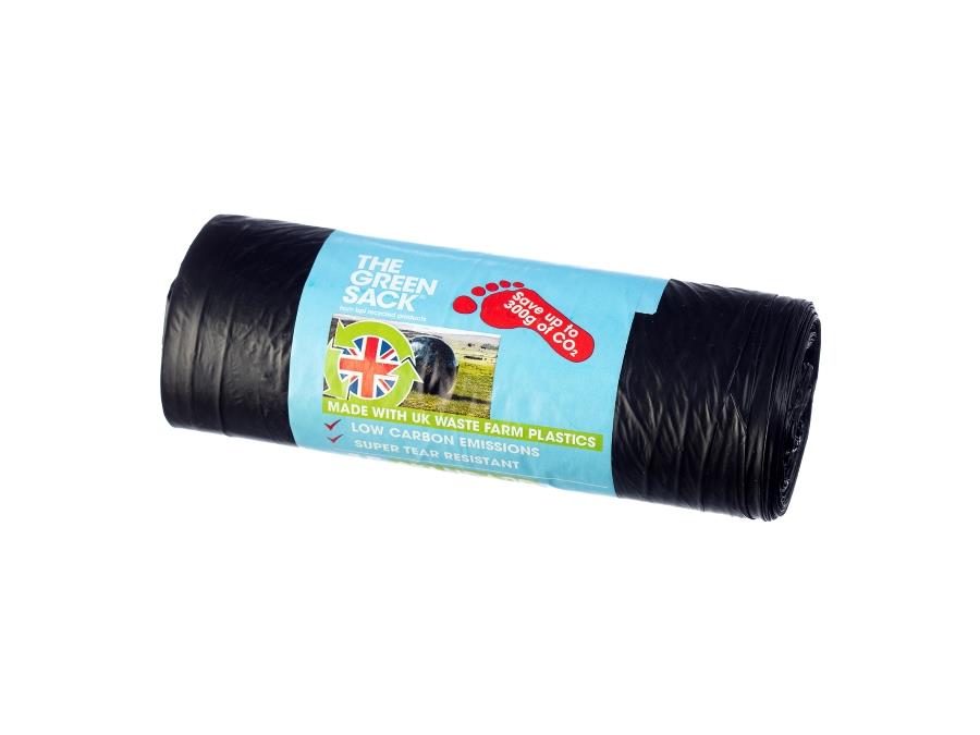 GR0771 Black Medium Duty Tie Top Refuse Sacks