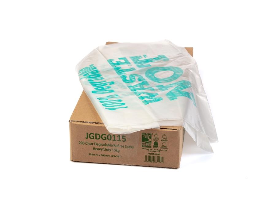 Clear Degradable Refuse Sacks