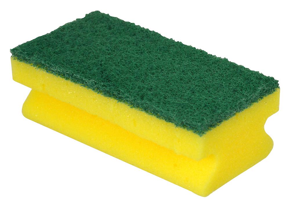 Grip Sponge Scourer - Green/ Yellow
