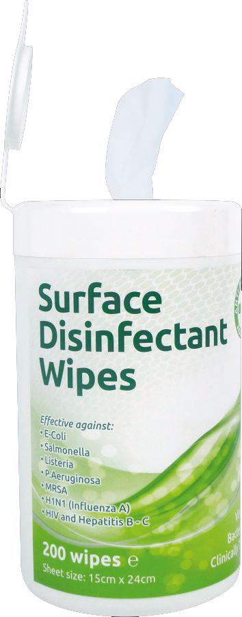 Surface Disinfecting Wipes 200's