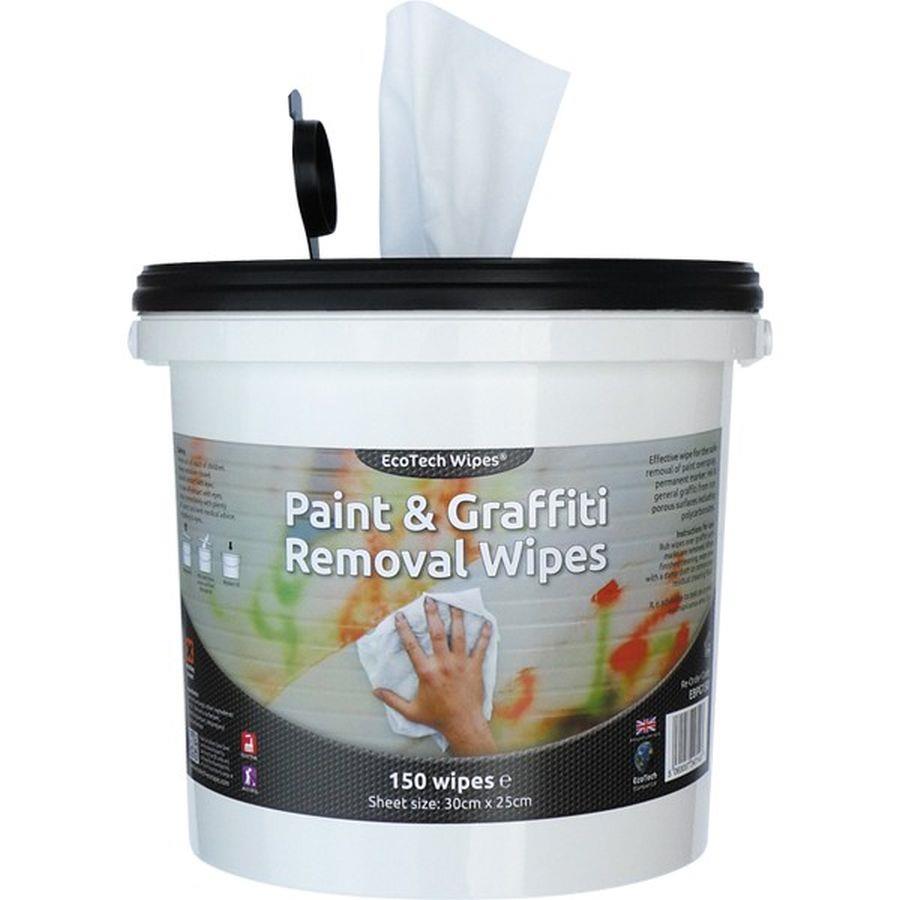 ecotech, paint and grafitti wipes, safe, alcohol formula, remove 