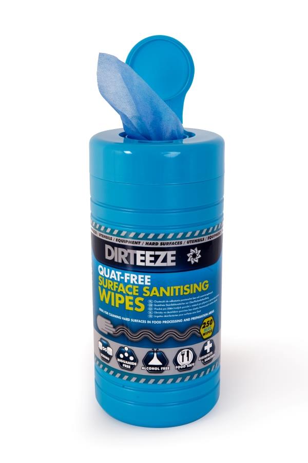 Dirteeze Quat-Free Sanitising Surface Wipes