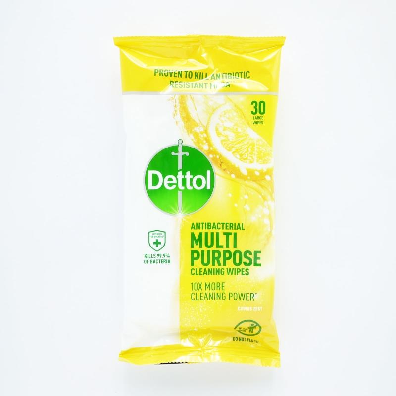 Dettol Multi Purpose Wipes Lemon 30's