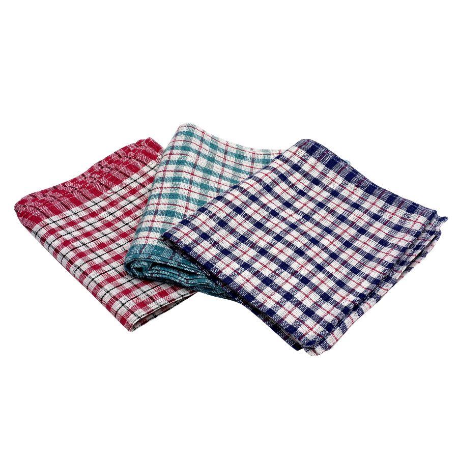 Maxima Big Check Cotton Tea Towels