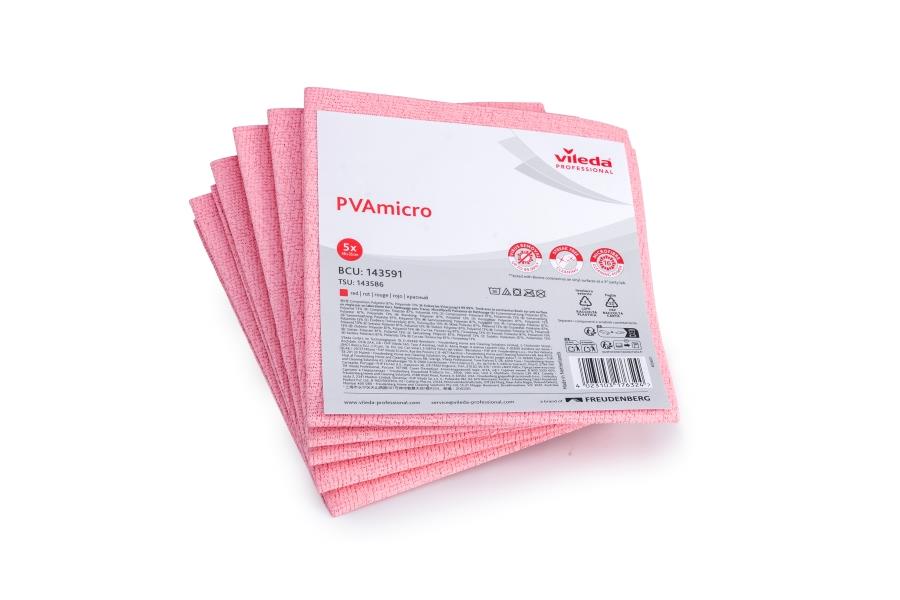 Vileda PVA Red Micro Cloths
