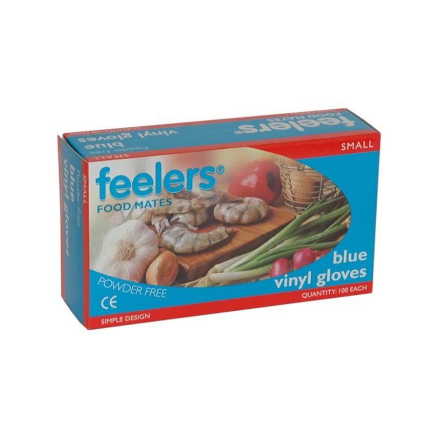 Powder Free Vinyl Gloves - Blue - Medium