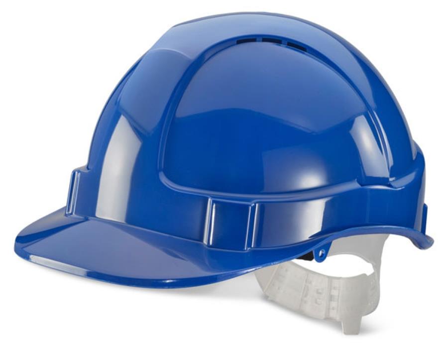 B-Safe Economy Vented Safety Helmet Blue
