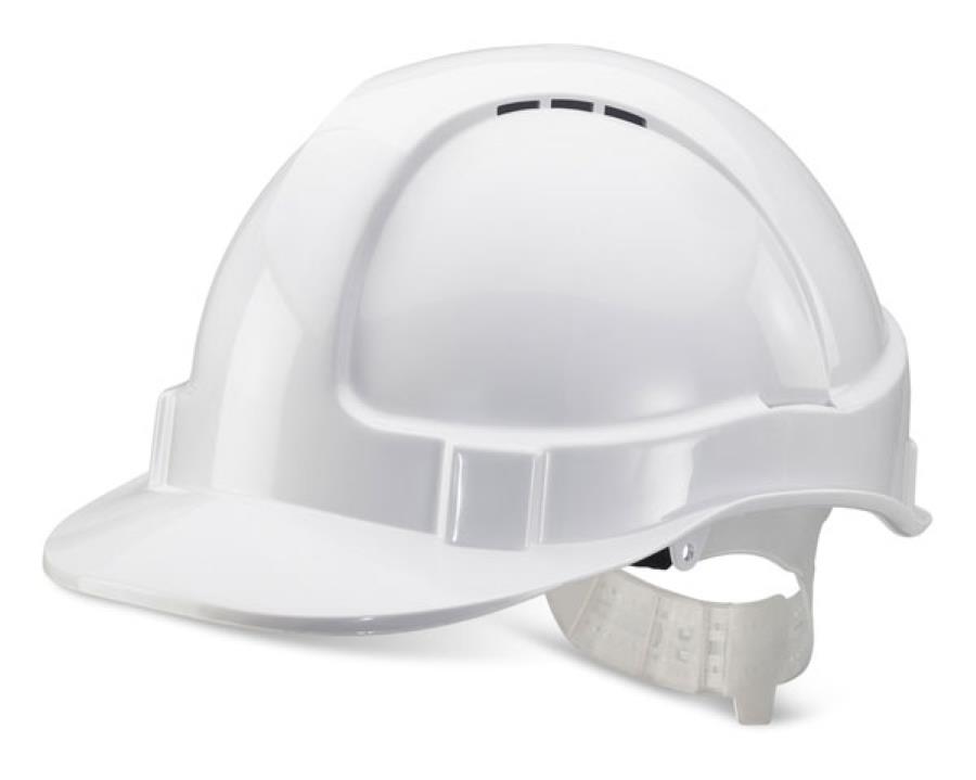 B-Safe Economy Vented Safety Helmet White