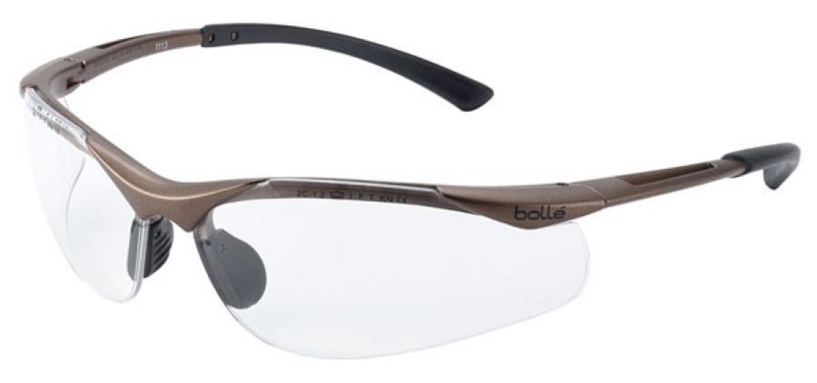 Bolle Safety Contour Platinum Clear Glasses