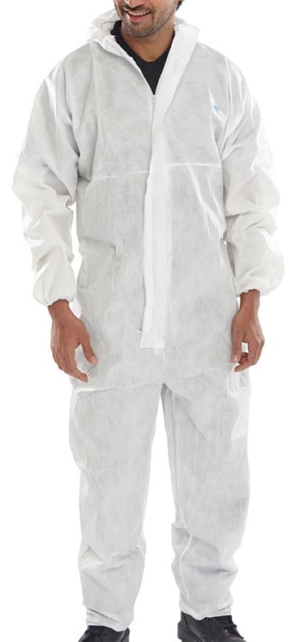Click Once Disposable Coverall White L Type 5/6