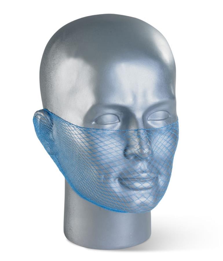 Click Once Disposable Beard Snood Mesh Blue