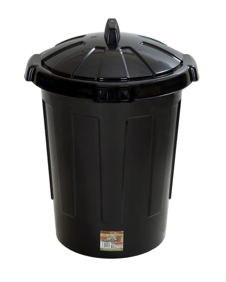 dustbin, black, rubbish, refuse, waste, durable, value for money 