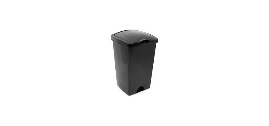Addis Black Lift Lid Bin 50ltr