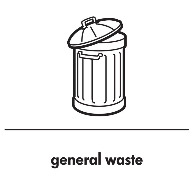 Recycling Sticker - General Waste