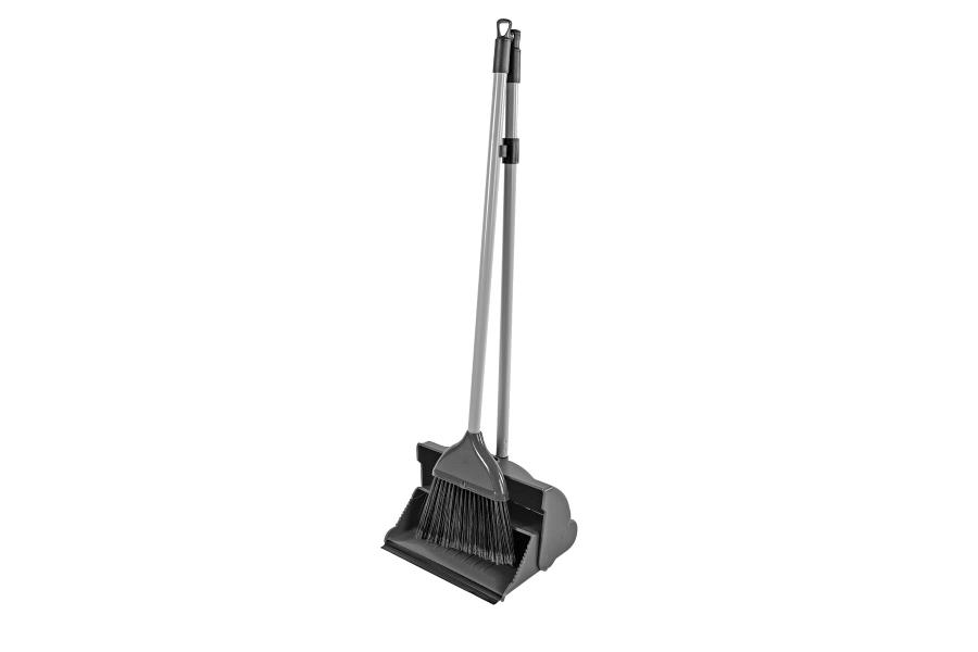 Black Lobby Dustpan & Brush Set