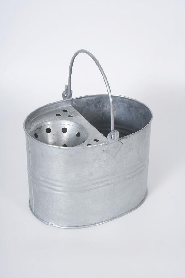 metal mop bucket, heavy duty, lightweight, 15L