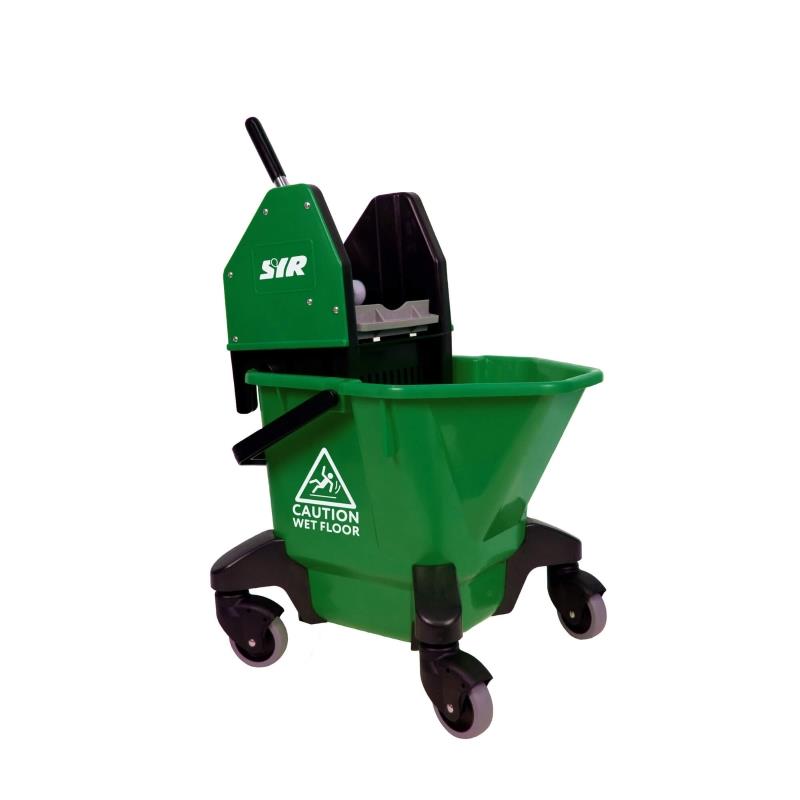 Combo Green Mop Bucket On Castors