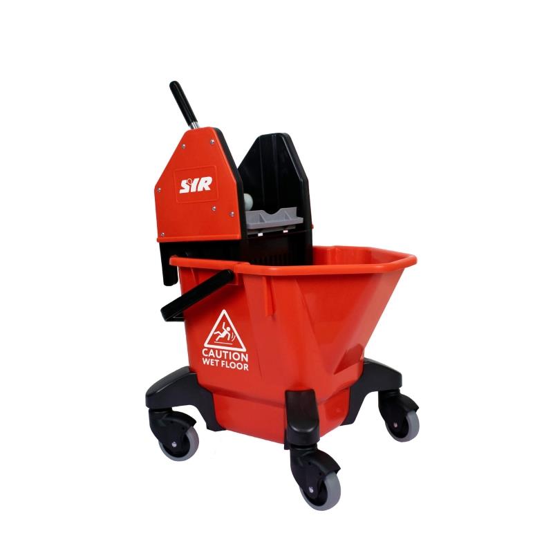 Combo Red Mop Bucket on Castors