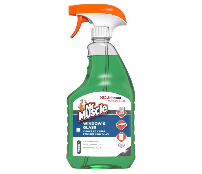 mr muscle, glass cleaner, window cleaning, trigger spray, 