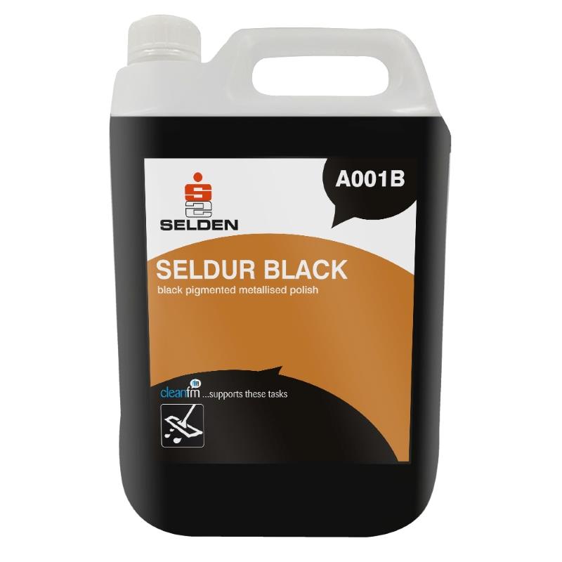 Seldur Black Metallised Floor Polish 5ltr