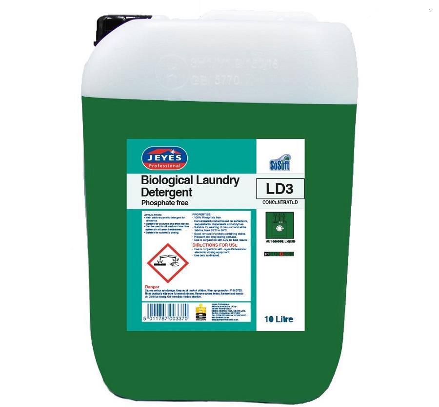 Jeyes LD3 Biological Laundry Detergent 10ltr