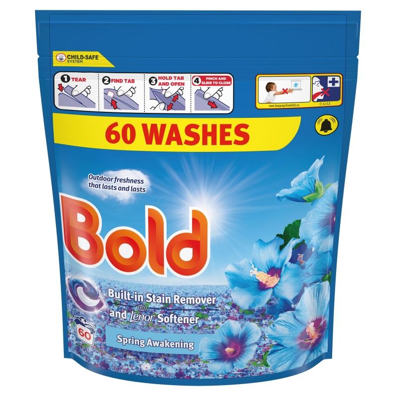 Bold Spring Awakening Laundry Detergent Capsules 60 Washes