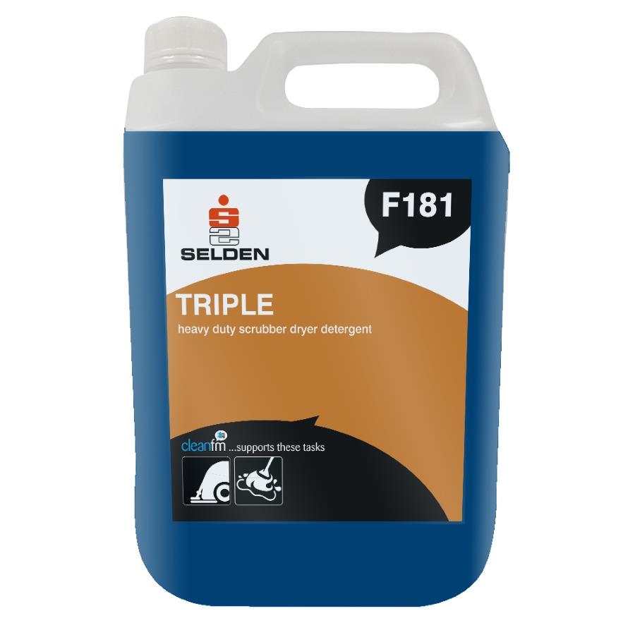 F181 Triple Advanced Scrubber Drier Detergent 5ltr