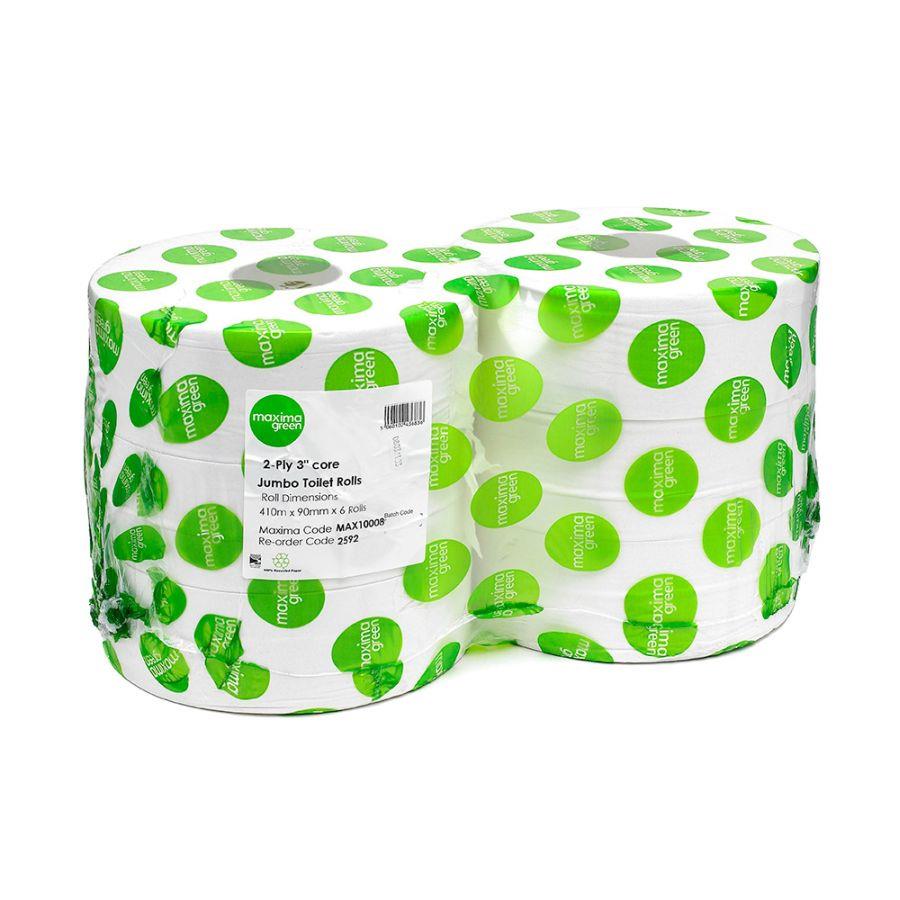 green, environmentally friendly, quality, toilet roll, tissue, recycled, jumbo 