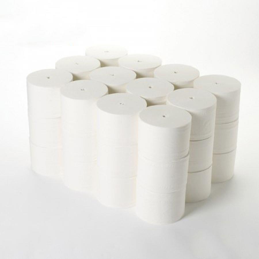 coreless, toilet roll, tissue, paper, washroom, robust, 2 ply