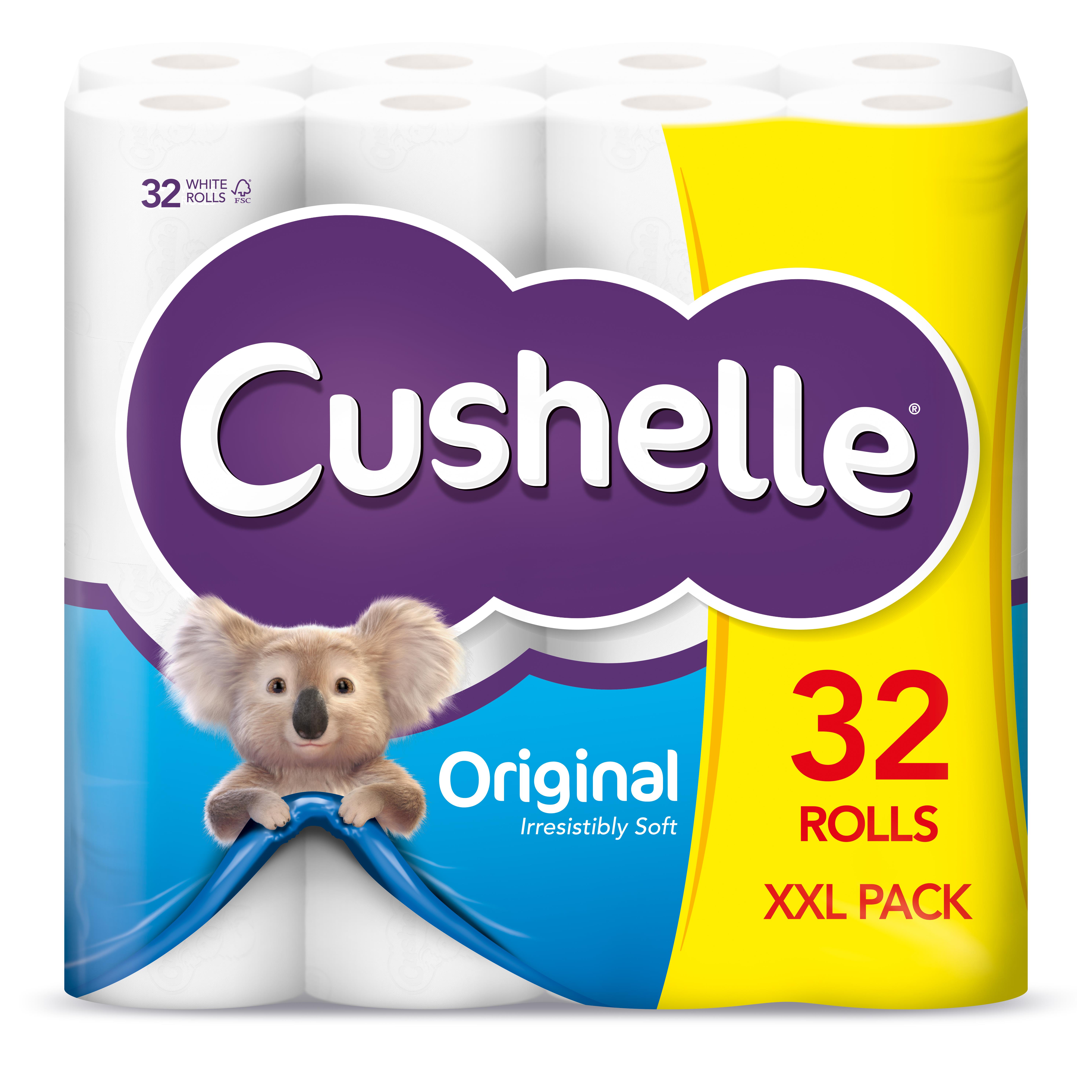 cushelle, toilet rolls, paper, tissue, luxurious, premium, strong,branded 