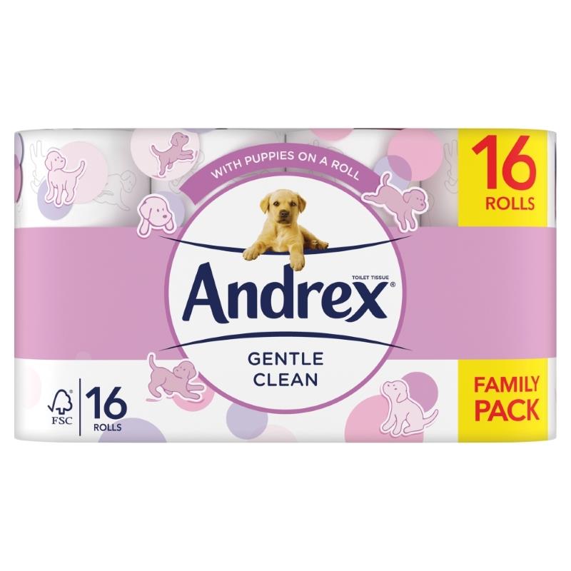 Andrex Gentle Clean Toilet Rolls 16's