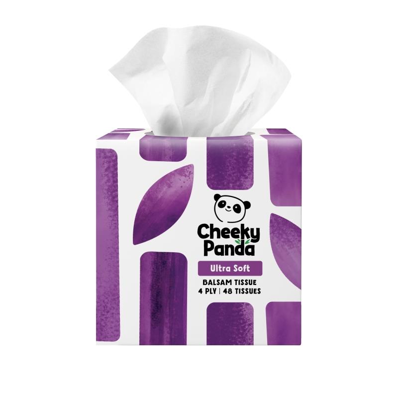 Cheeky Panda Bamboo Balsam Facial Tissues Cube