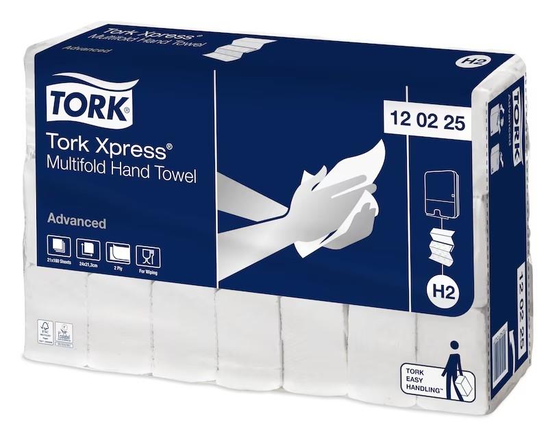 tork, xpress, hand towel, white, high strength, multifold 