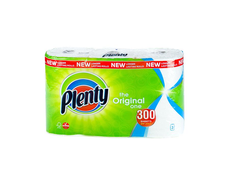 plenty, big brand, kitchen roll, 100 sheet, 