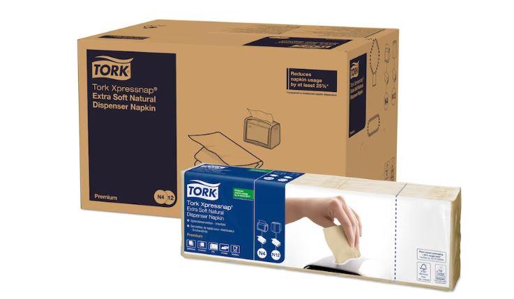 Tork Xpressnap® Natural Enviro Print Dispenser Napkins