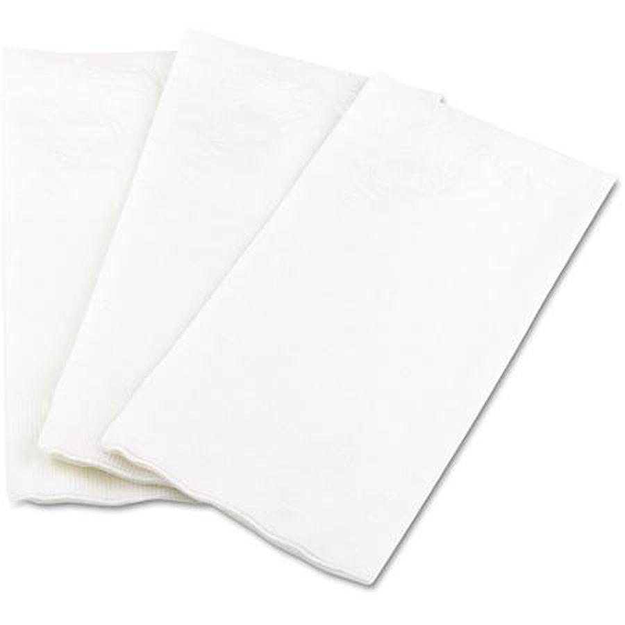 2 ply white napkin, durable, 8 fold, food service napkin 
