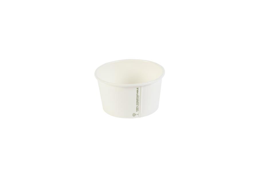 White Biodegradable 12oz Soup Cup
