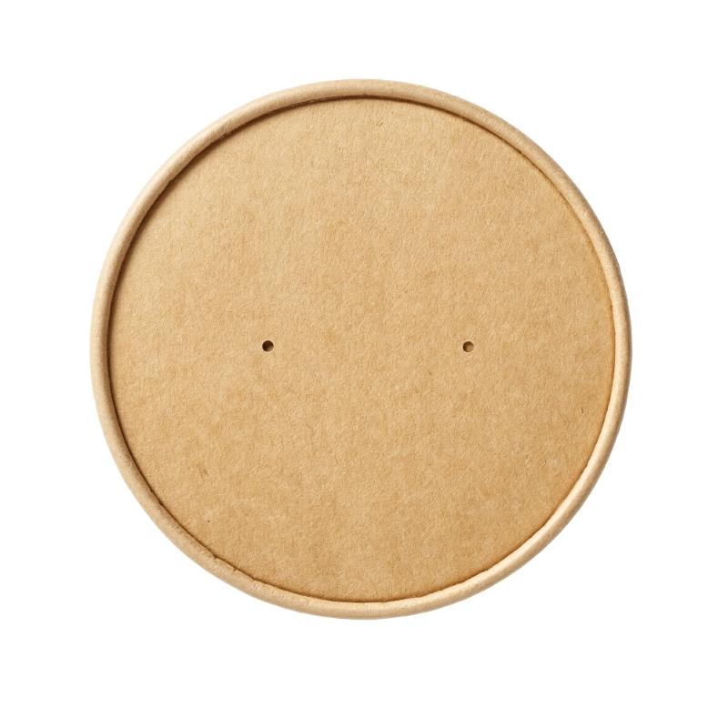 Kraft Vented Paper Lids for Soup Containers