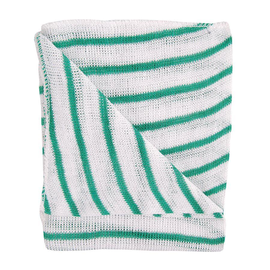 Stockinette Dishcloth Colour Coded Green