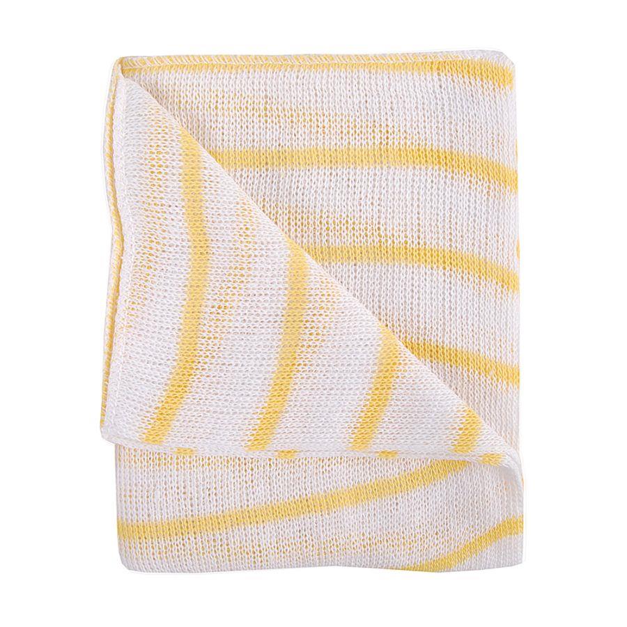 Stockinette Dishcloth Colour Coded Yellow