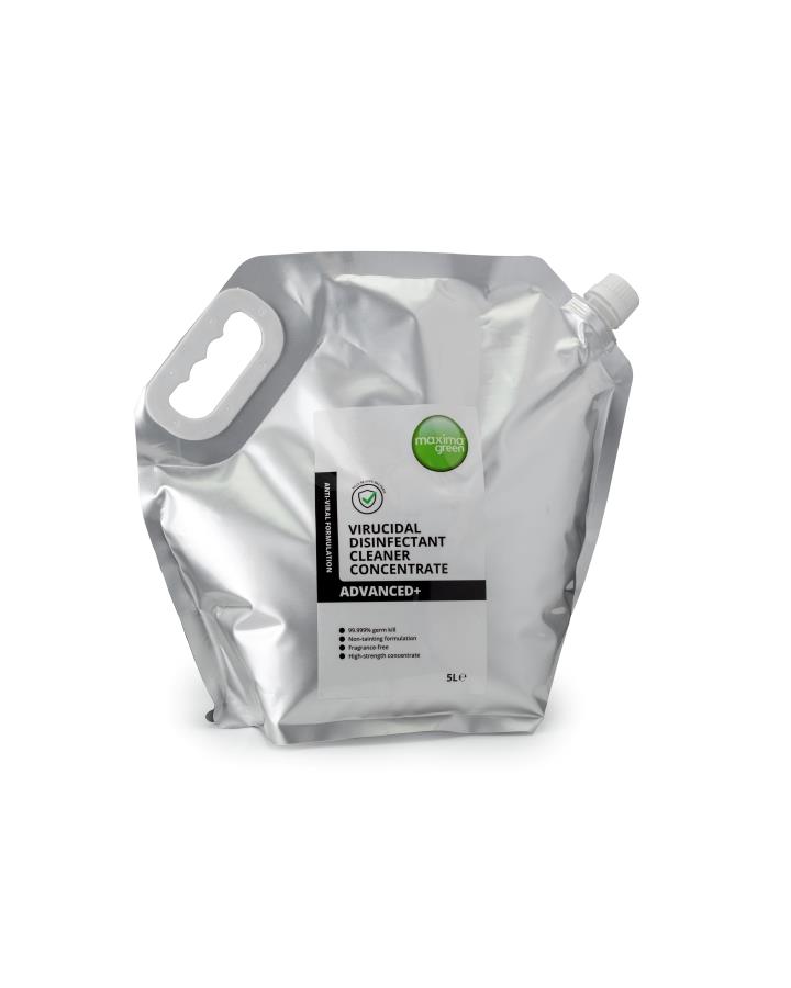 Maxima Green Viricidal Disinfectant Cleaner Concentrate Pouch 5ltr