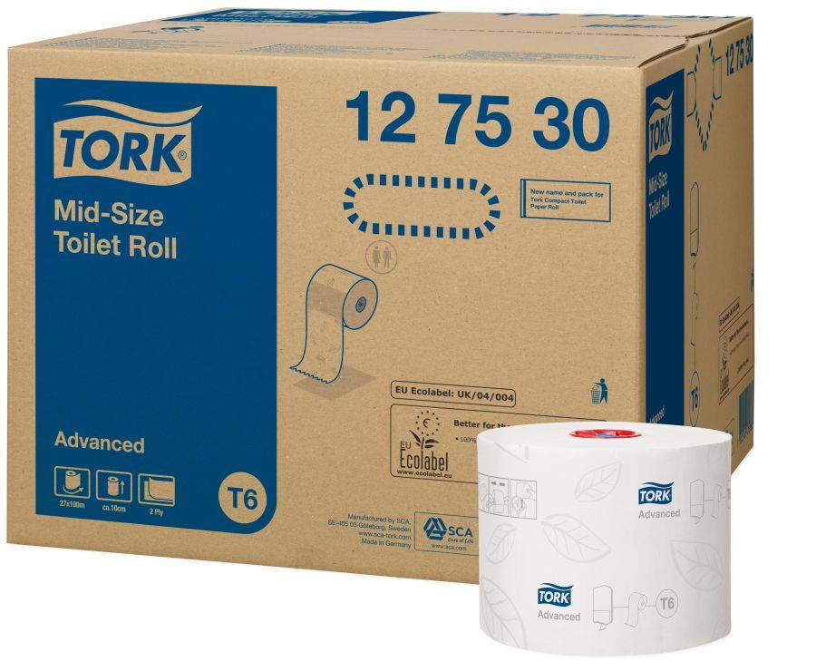 tork, toilet rolls, mid size, soft, coreless, washroom, toilet, paper, tissue 